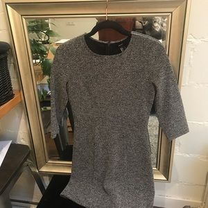 Knit grey white blac dress